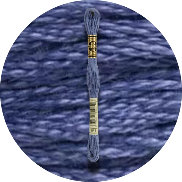 DMC Mouliné Spécial 25 Broderigarn, Ensfarvet, Blå/Lilla nuancer